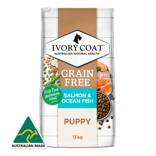 Ivory Coat DOG 狗糧 Grain Free【Salmon & Ocean Fish】Puppy 無穀物 深海魚+三文魚 幼犬 13kg (訂貨需時3-5天)(IPS13)